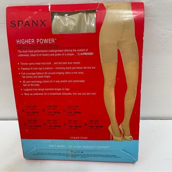 NEW‎ IN PACKAGE SPANX HIGHER POWER HIGH WAISTED POWER PANTIES IN NUDE - Picture 5 of 6